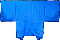 男性物コバルトブルー紋付羽織着物レンタル